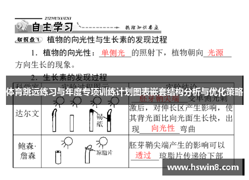 体育跳远练习与年度专项训练计划图表嵌套结构分析与优化策略